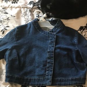 Jean cropped shirt